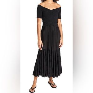 Poupette St Barth. Black Soledad Dress. Size S.